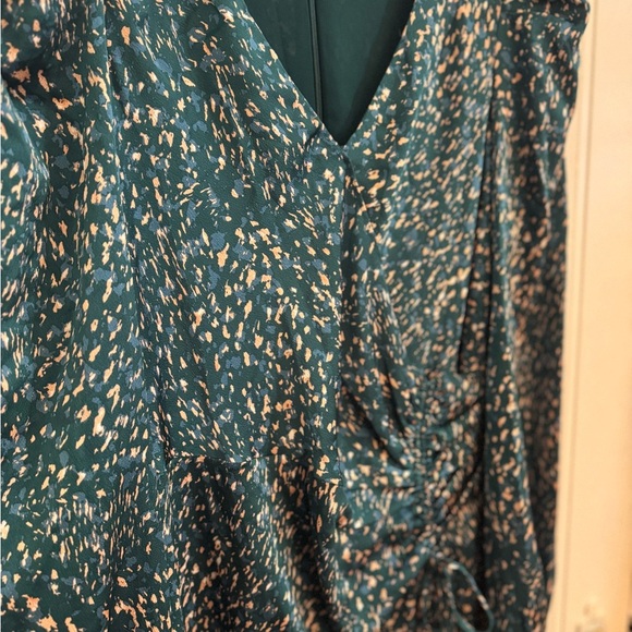 NWOT - ASTR The Label Turquoise Patterned Midi Dress - Picture 5 of 7
